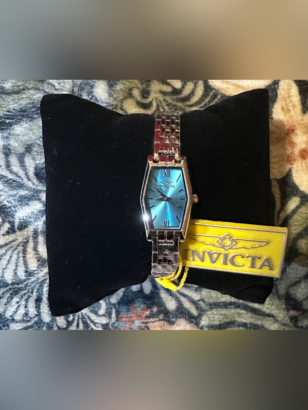 Women’s Invicta Silver Bracelet Watch with Blue Dial